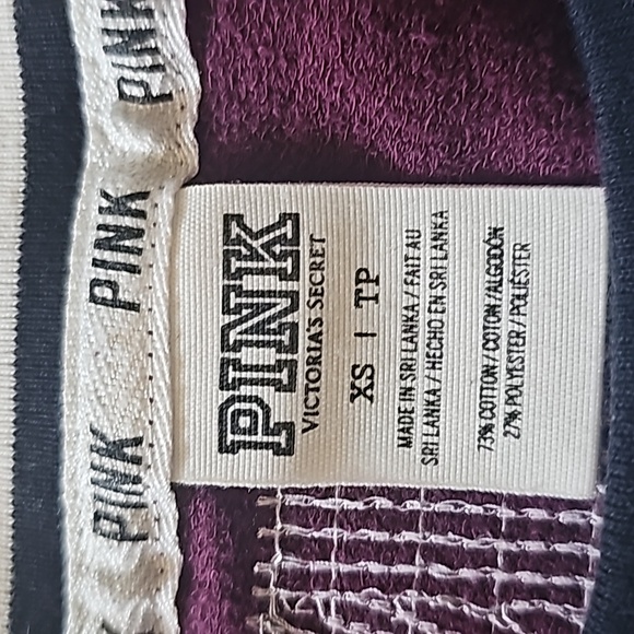 Pink Victoria's Secret Long Sleeve Dark Red Sequin Top Women's Size X-Small - Picture 11 of 12